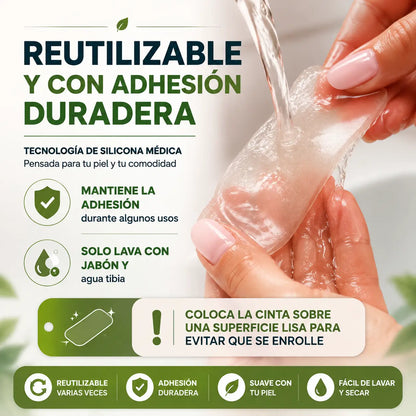 Cinta de silicona médica CicaFlex "Cada cicatriz no tiene que quedarse para siempre.