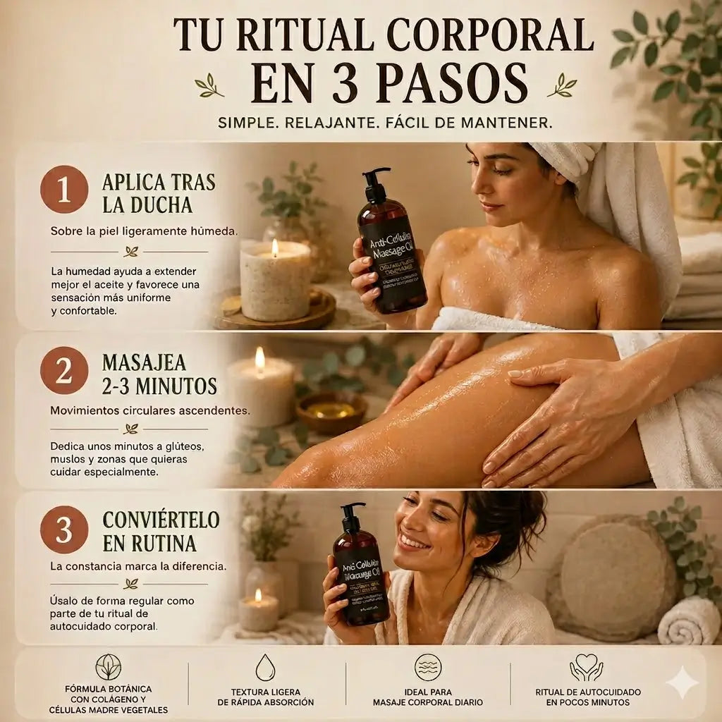 Aceite Reafirmante M3 Anticelulítico | Silueta Definida y Piel de Seda 240ml