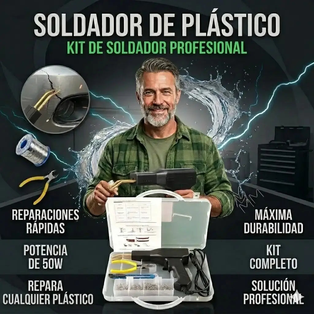 Kit Soldador de Plástico Saker: Repara tus Objetos Rotos en Segundos