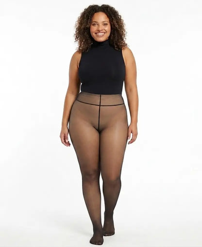 Calzas Pantys Polar con Efecto piel que te Abrigan y Estilizan al Instante.(Pack DUO)