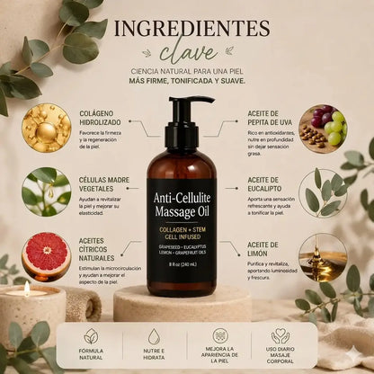 Aceite Reafirmante M3 Anticelulítico | Silueta Definida y Piel de Seda 240ml