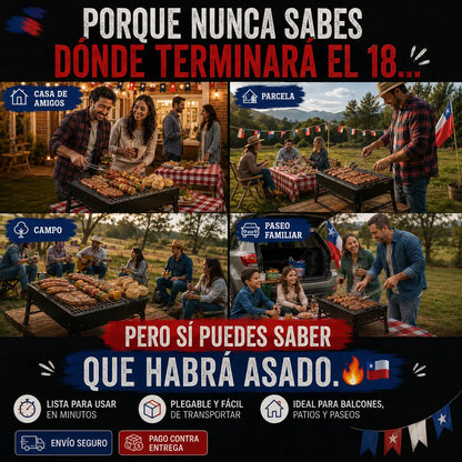 Parrilla Salva-Asados “Este 18, tú pones la parrilla.” 🇨🇱🔥