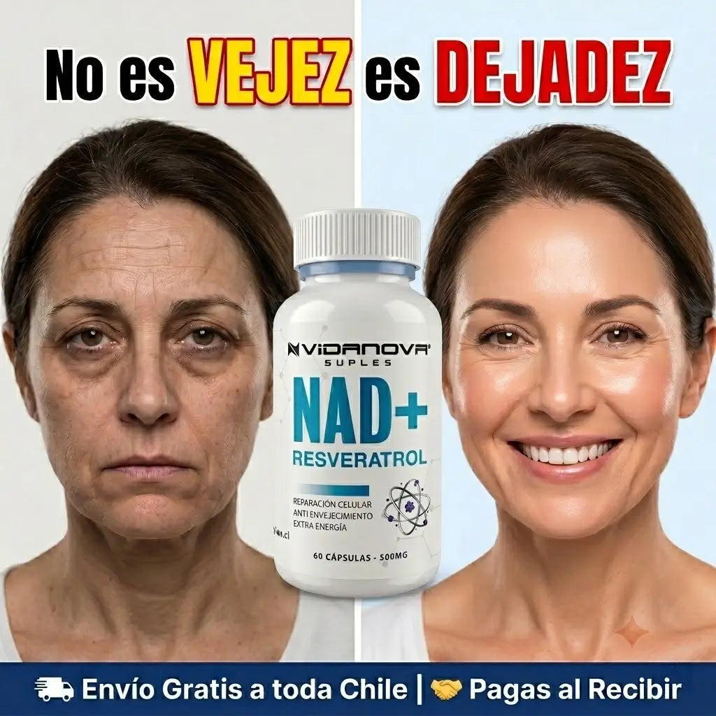 NAD+ RESVERATROL(PACK DUO)Revitaliza tus Células y Frena el Envejecimiento.