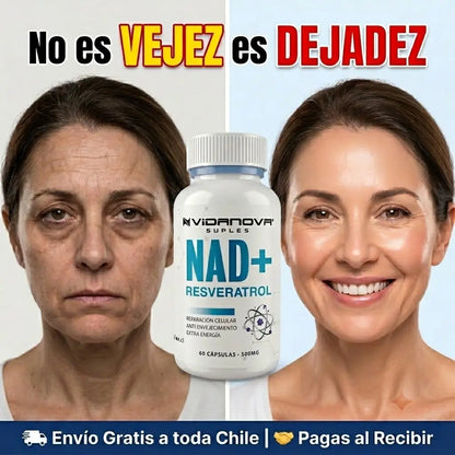 NAD+ RESVERATROL(PACK DUO)Revitaliza tus Células y Frena el Envejecimiento.