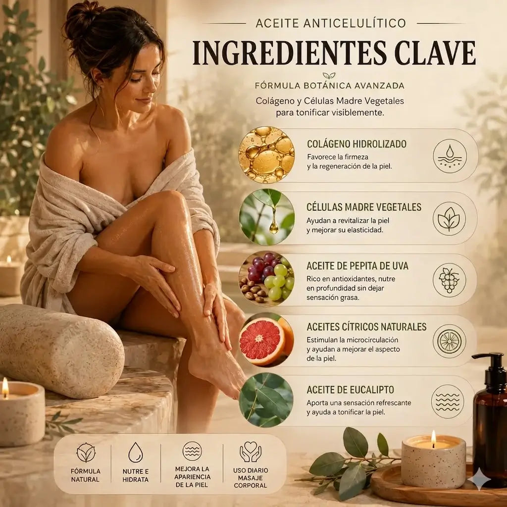 Aceite Reafirmante M3 Anticelulítico | Silueta Definida y Piel de Seda 240ml