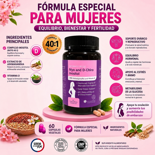 Myo-Inositol & D-Chiro Inositol 40:1  "Recupera tu salud óvarica"