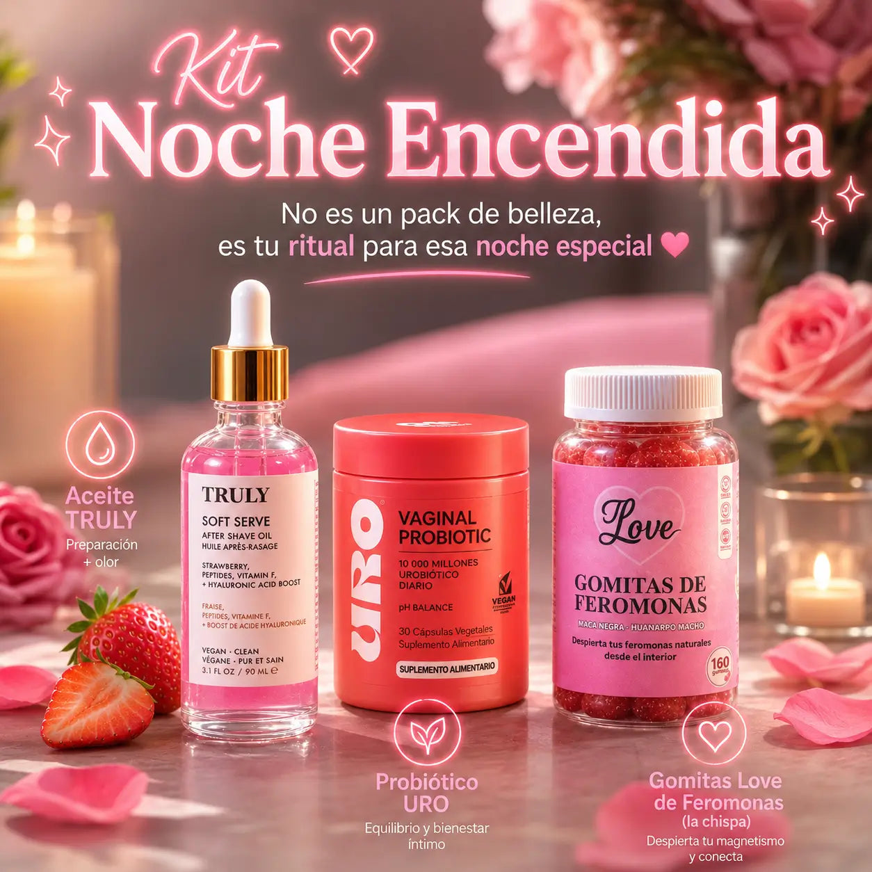 Kit noche encendida: Despídete de las inseguridades y enciende la pasión