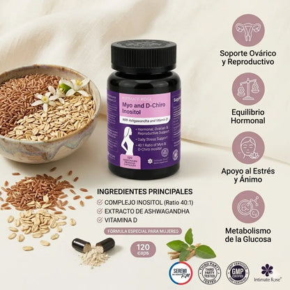 Myo-Inositol & D-Chiro Inositol 40:1  "Recupera tu salud ovárica"