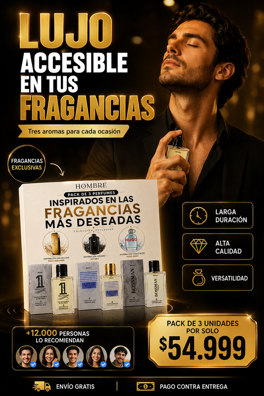 Descubre el Pack de 3 Fragancias Inspiradas en los Perfumes Más Deseados